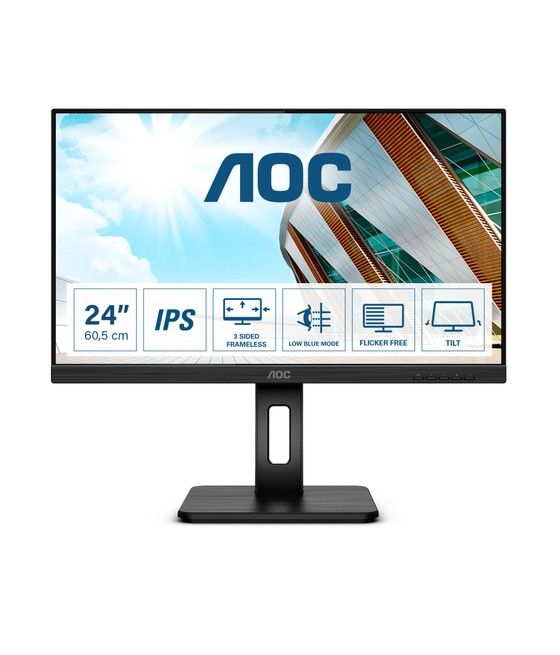 AOC P2 24P2Q LED display 60,5 cm (23.8") 1920 x 1080 Pixeles Full HD Negro - Imagen 1