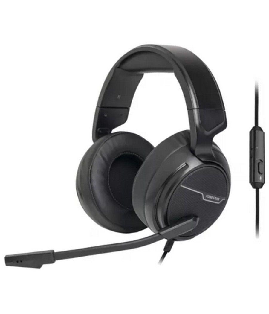 Auriculares fonestar win - microfono -  jack 3.5mm - 20 - 20.000 hz - control volumen cable - 2m - gaming - Imagen 1