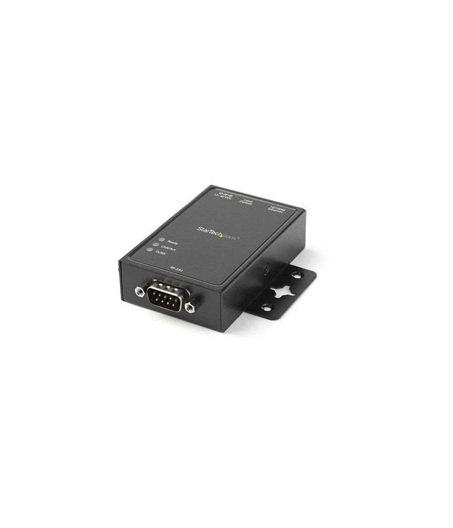 StarTech.com Servidor de Dispositivos IP de 1 Puerto Serie RS232 - Convertidor Serial Ethernet RJ45 Montaje DIN - Imagen 1