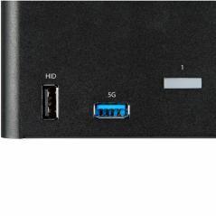 StarTech.com Switch Conmutador KVM de 2 Puertos DisplayPort 4K para 3 Monitores - Vídeo de 4K y 60Hz Ultra HD - HDR - Hub Ladrón