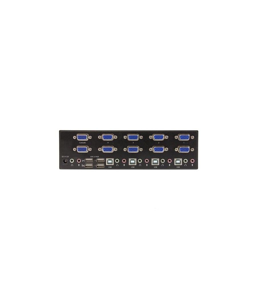 StarTech.com Conmutador KVM de 4 puertos con VGA doble y concentrador USB 2.0 de 2 puertos - Imagen 3