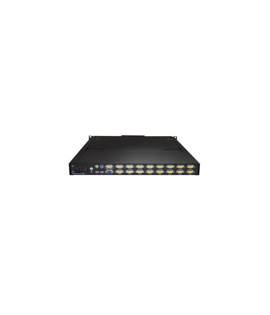 StarTech.com Consola para Armario Rack con KVM de 16 Puertos VGA y Pantalla de 19 Pulgadas - 1U - Imagen 3