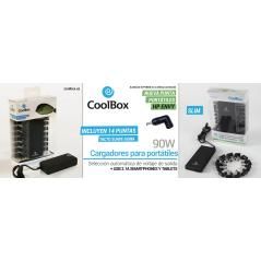 CoolBox FALCOONB90US adaptador e inversor de corriente Interior 90 W Negro - Imagen 12