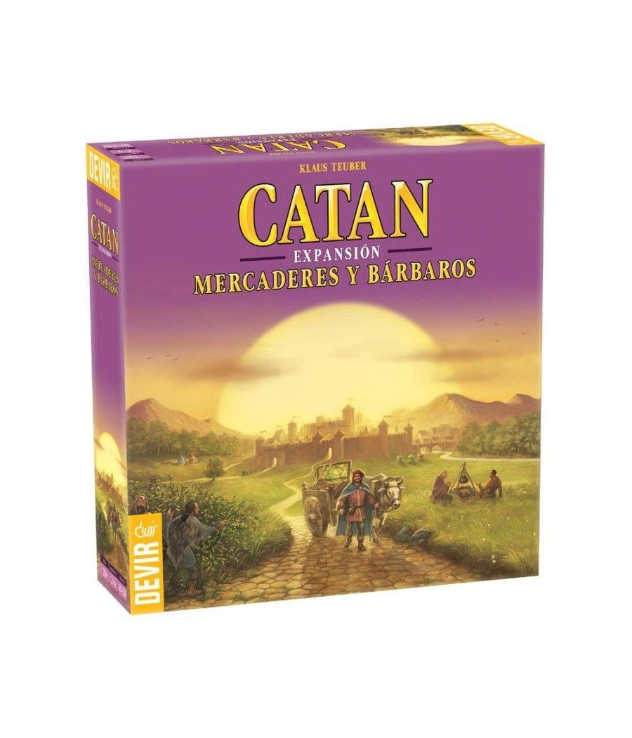 Juego de mesa devir catan mercaderes y barbaros de catan 4 jugadores - Imagen 1