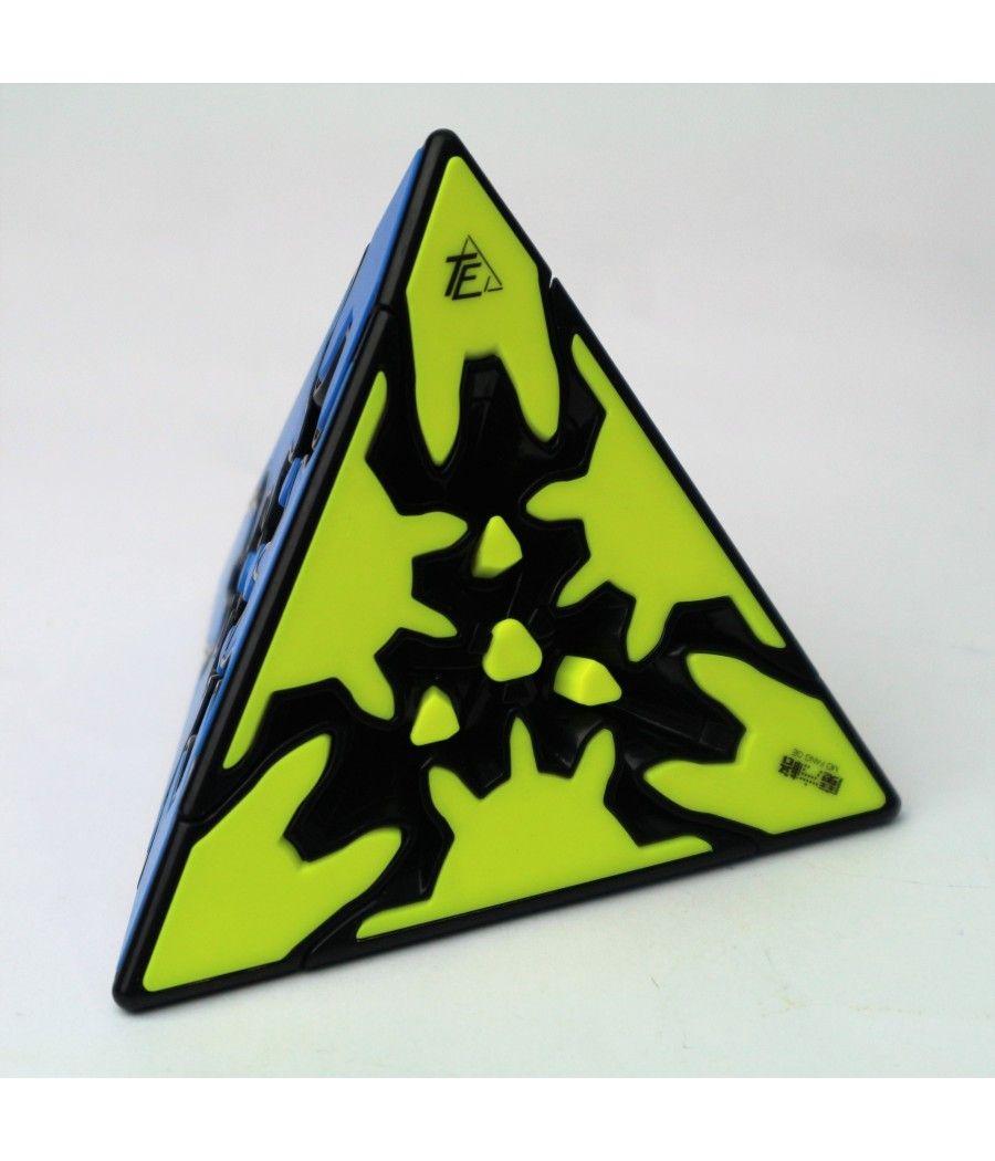 Cubo de rubik qiyi gear pyraminx borde negros - Imagen 1