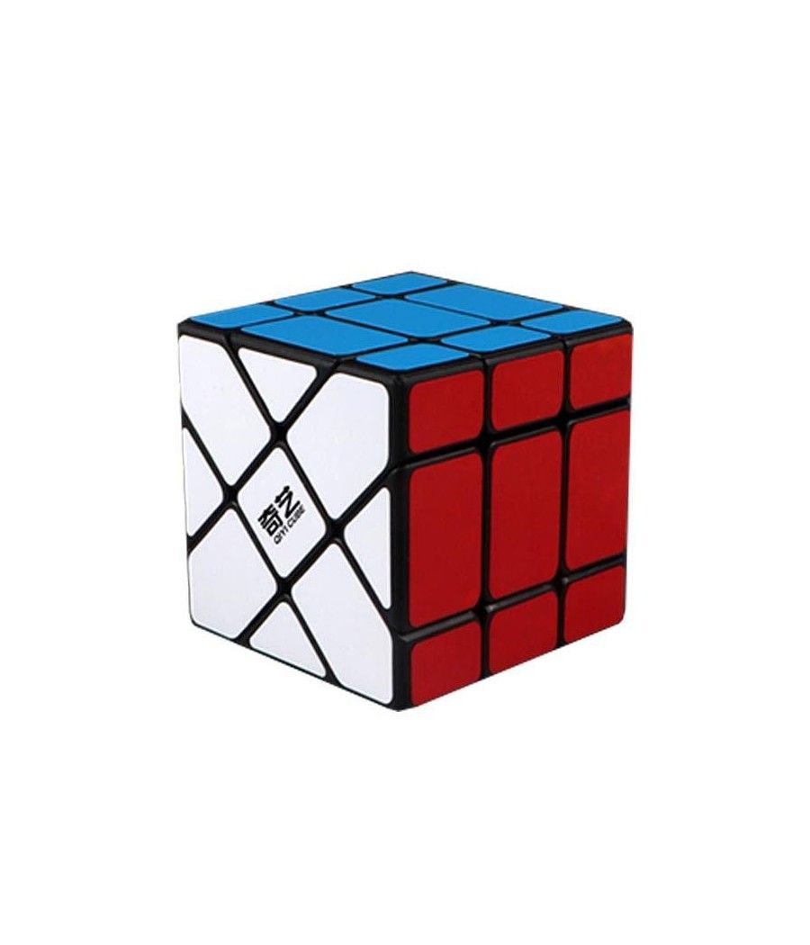 Cubo de rubik qiyi fisher 3x3 bordes negros - Imagen 1
