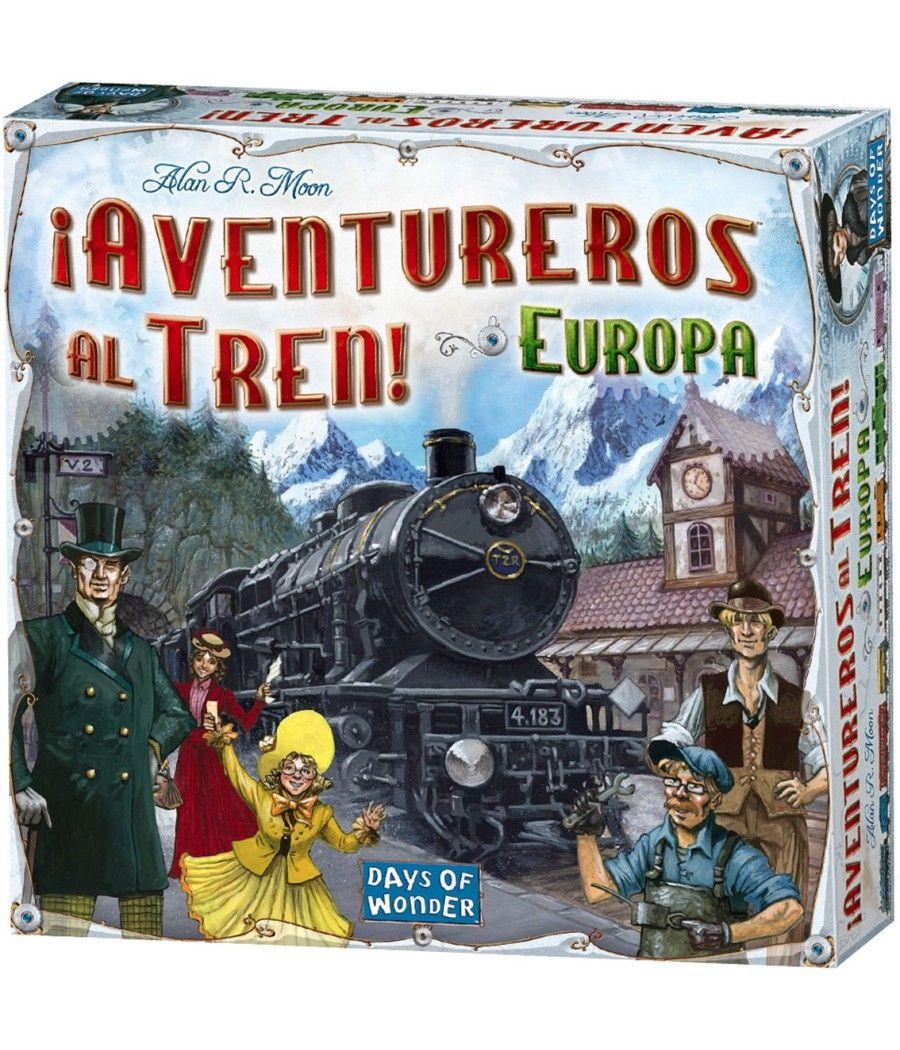 Juego de mesa asmodee ¡aventureros al tren! europa pegi 8 - Imagen 1