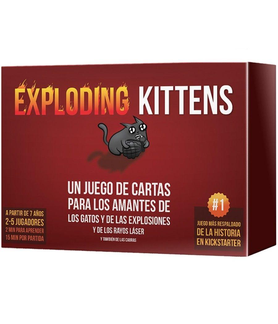 Juego de mesa asmodee exploding kittens pegi 7 - Imagen 1