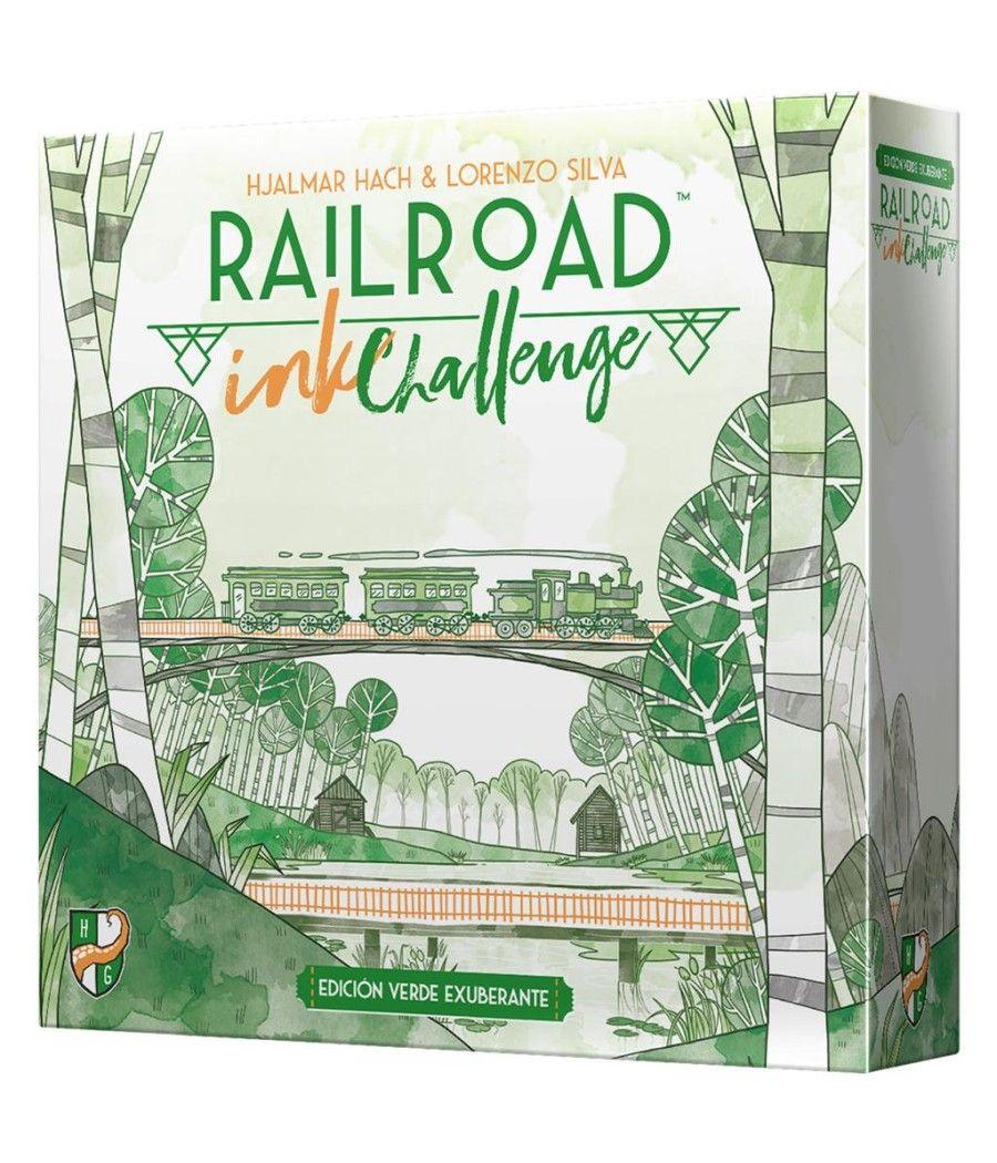 Juego de mesa railroad ink: edicion verde pegi 8 - Imagen 1