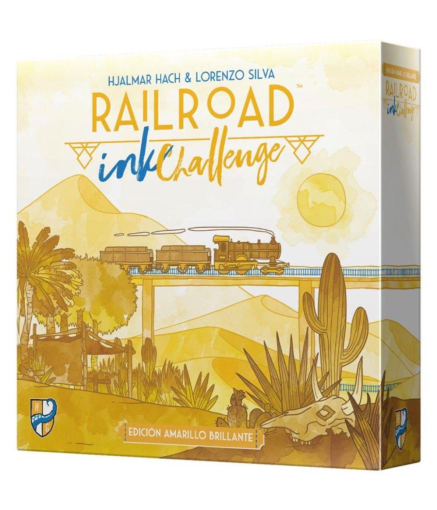 Juego de mesa railroad ink: edicion amarilla pegi 8 - Imagen 1