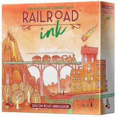 Juego de mesa railroad ink: edicion rojo abrasador pegi 8 - Imagen 1