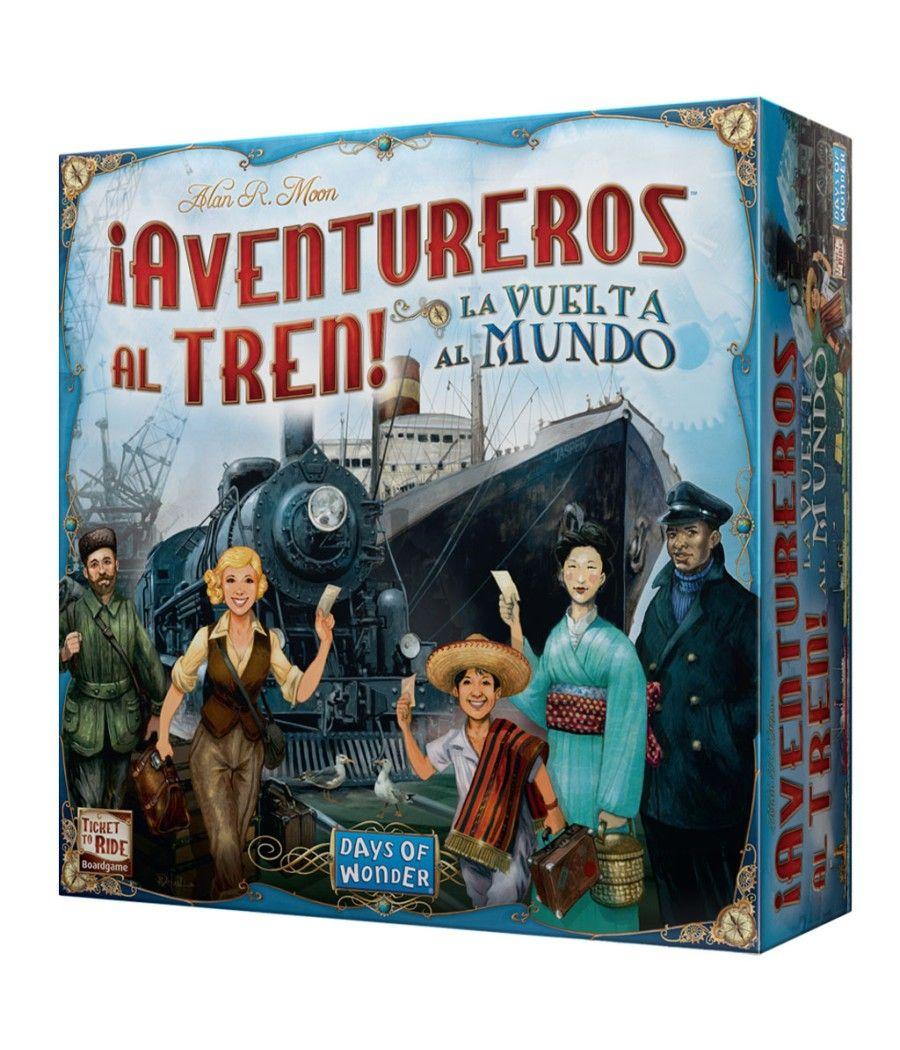 Juego de mesa ¡aventureros al tren! la vuelta al mundo pegi 8 - Imagen 1