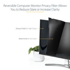 StarTech.com Filtro de Privacidad para Monitores de 24 Pulgadas - Pantalla de Privacidad para Reducir la Luz Azul - de Pantalla 