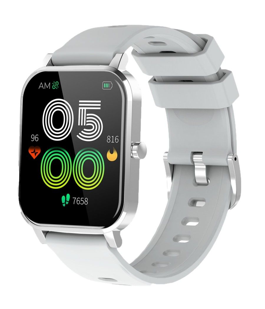Pulsera reloj deportiva denver sw - 181 - smartwatch -  ip67 -  1.7pulgadas -  bluetooth - gris - Imagen 1