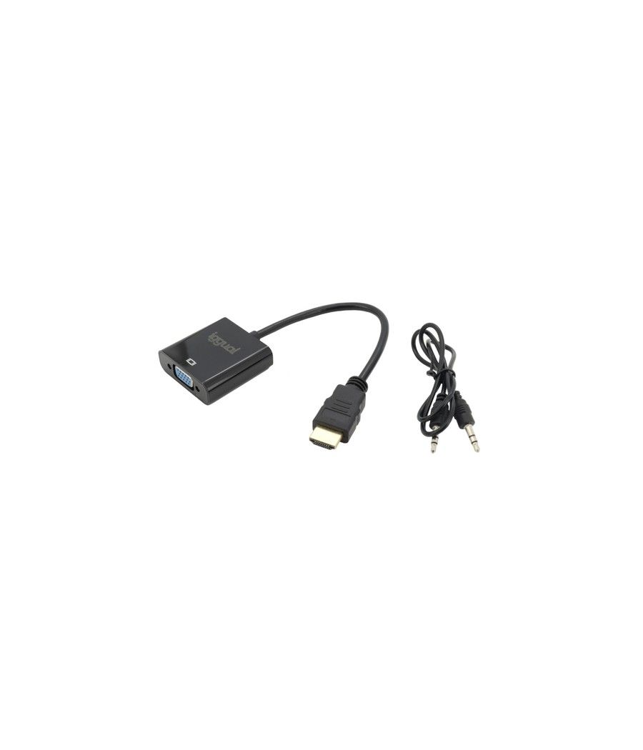 iggual Adaptador HDMI a VGA + audio (3.5 mm) - Imagen 3