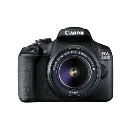 Camara digital canon eos 2000d bk 18 - 55mm is + funda sb130 + tarjeta 16gb - Imagen 1