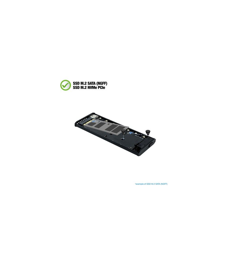 Tooq Caja Externa SSD M.2 NGFF/NVMe USB-C Negro - Imagen 5