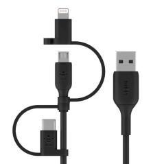 Universal charging cable 1m black - Imagen 1