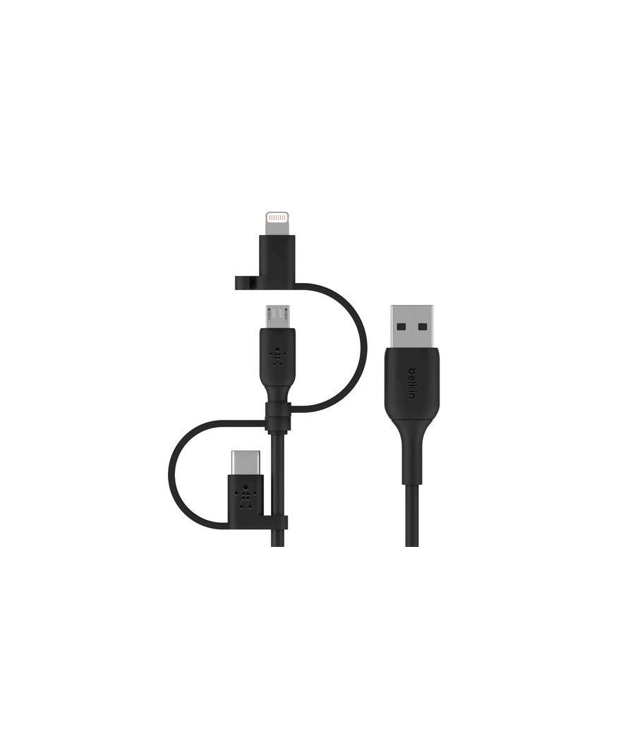 Universal charging cable 1m black - Imagen 1