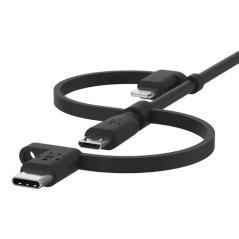 Universal charging cable 1m black - Imagen 5