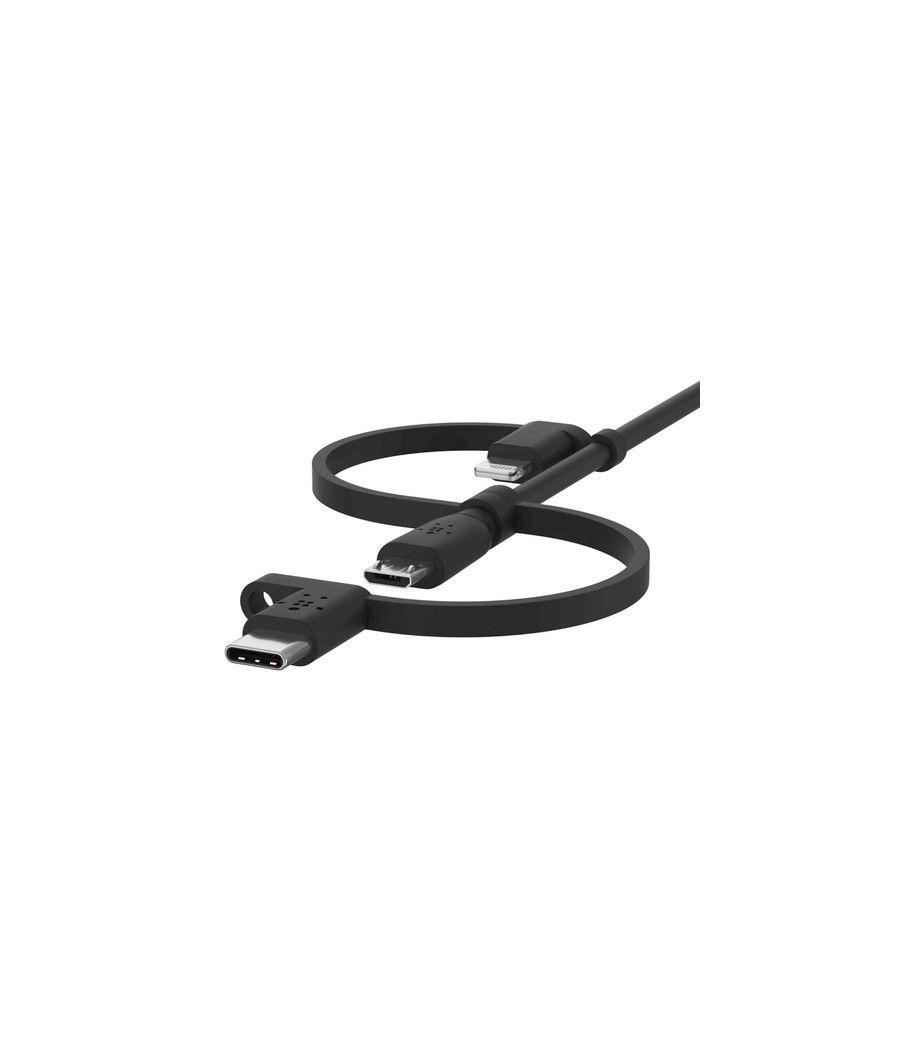 Universal charging cable 1m black - Imagen 5