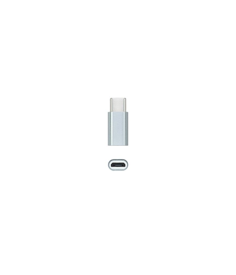 Nanocable Adaptador USB-C/M-MicroB/H, Aluminio - Imagen 2