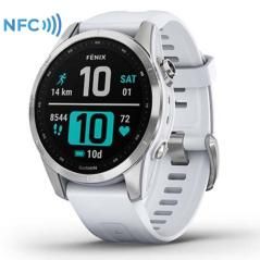 Smartwatch garmin fénix 7s/ notificaciones/ frecuencia cardíaca/ gps/ plata y blanco - Imagen 1