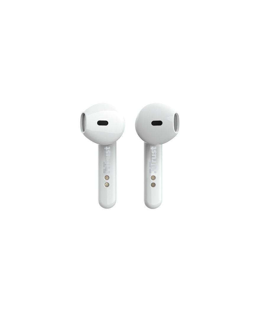 Auriculares bluetooth trust primo touch con estuche de carga/ autonomía 4h/ blancos - Imagen 5