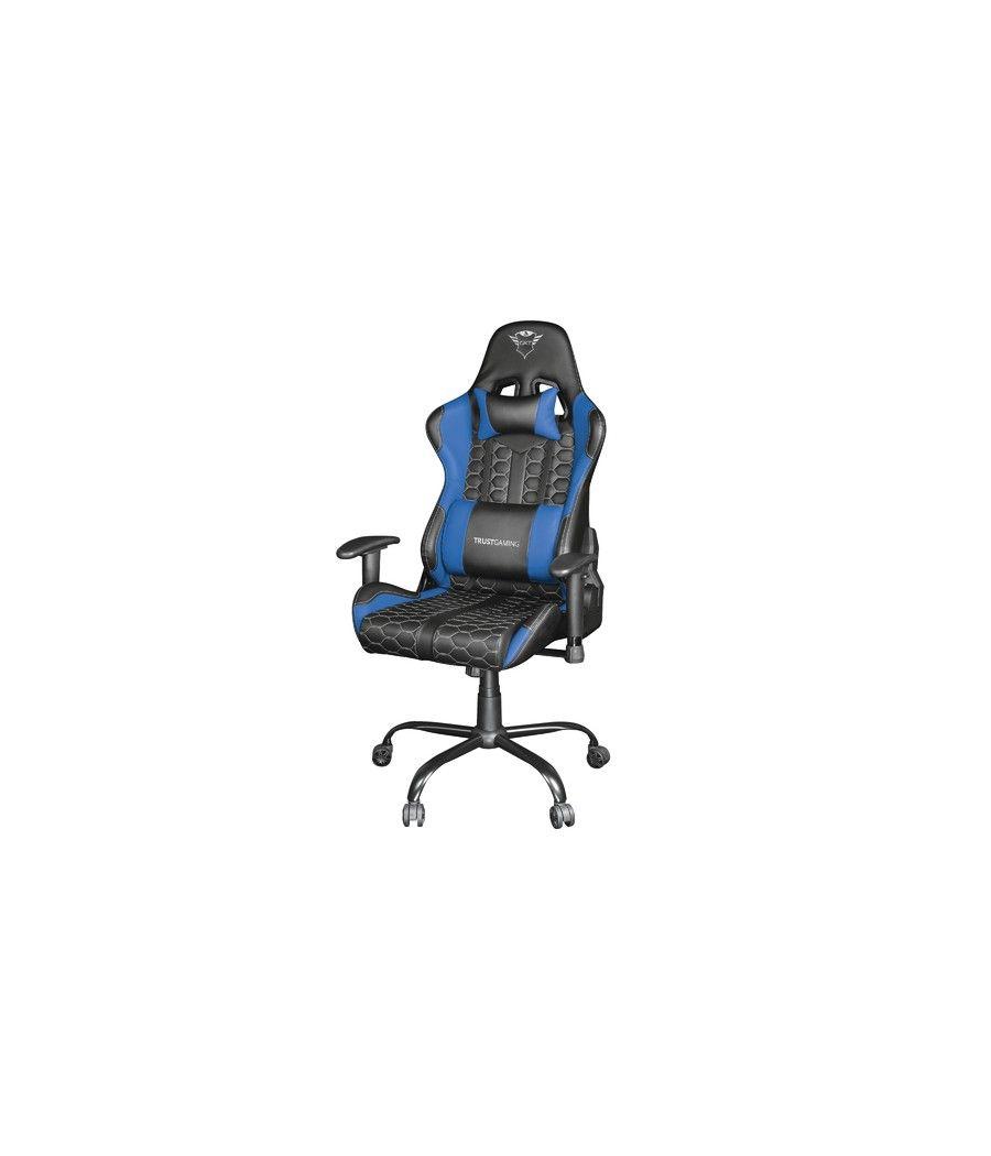 Silla gaming trust gaming gxt 708b resto/ azul y negro - Imagen 2