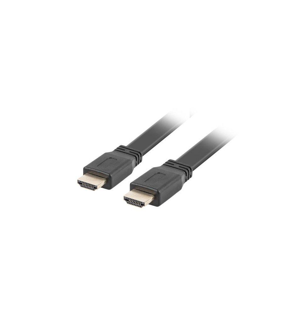 Cable hdmi lanberg macho - macho v2.0 4k plano 5m negro - Imagen 1