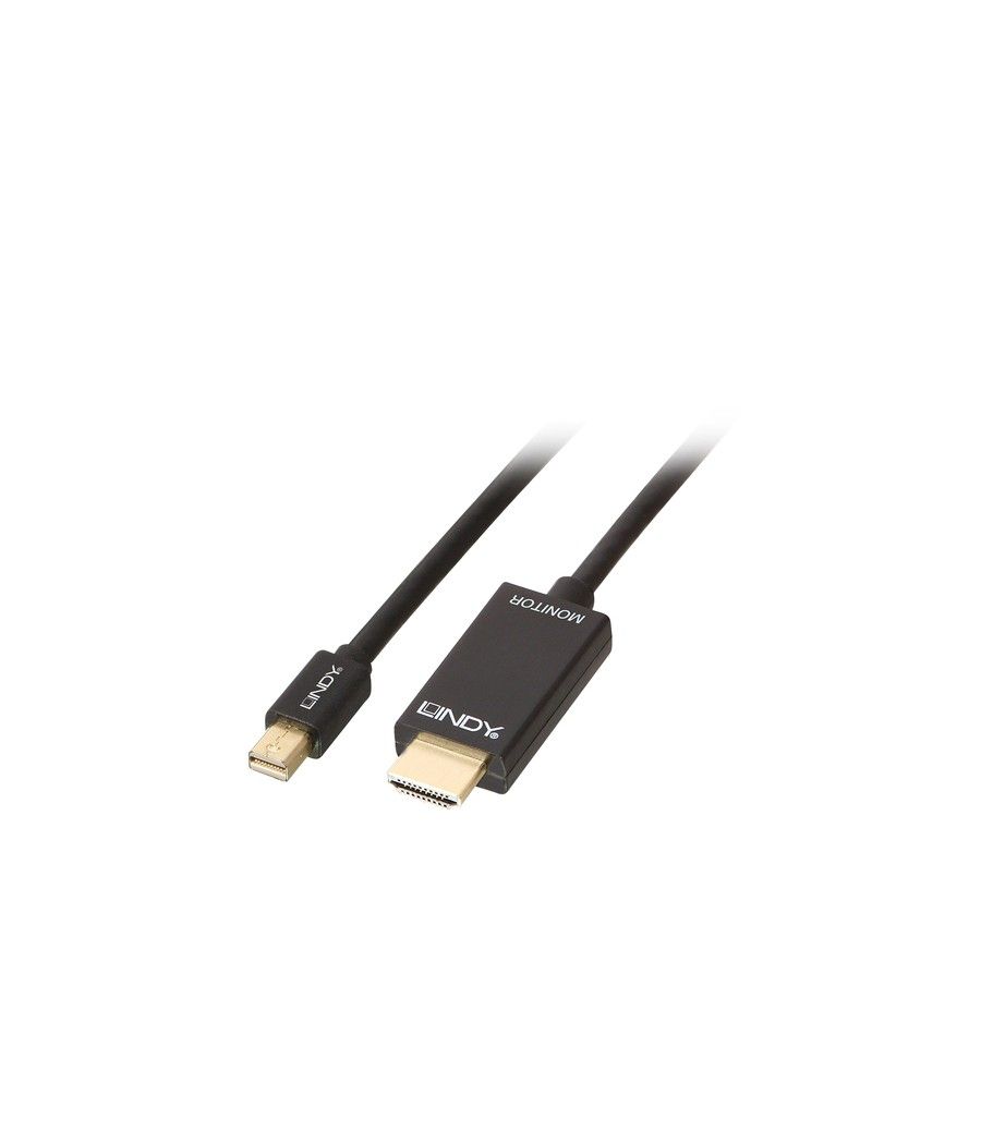 Lindy 36927 adaptador de cable de vídeo DisplayPort HDMI tipo A (Estándar) Negro - Imagen 1