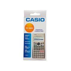 Calculadora casio fc-100v financiera 4 lineas 10+2 dígitos almacénamiento flash calculo de ganancias con tapa - Imagen 1