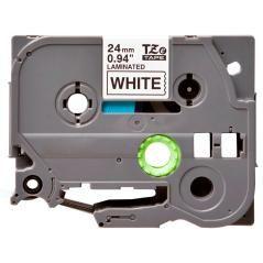 Cinta q-connect tze-251 blanco-negro 24mm longitud 8 mt - Imagen 1