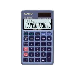 Calculadora casio sl-320ter bolsillo 12 dígitos tax +/- conversion moneda tecla doble cero color azul - Imagen 1