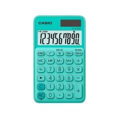 Calculadora casio sl-310uc-gn bolsillo 10 dígitos tax +/- tecla doble cero color verde - Imagen 1