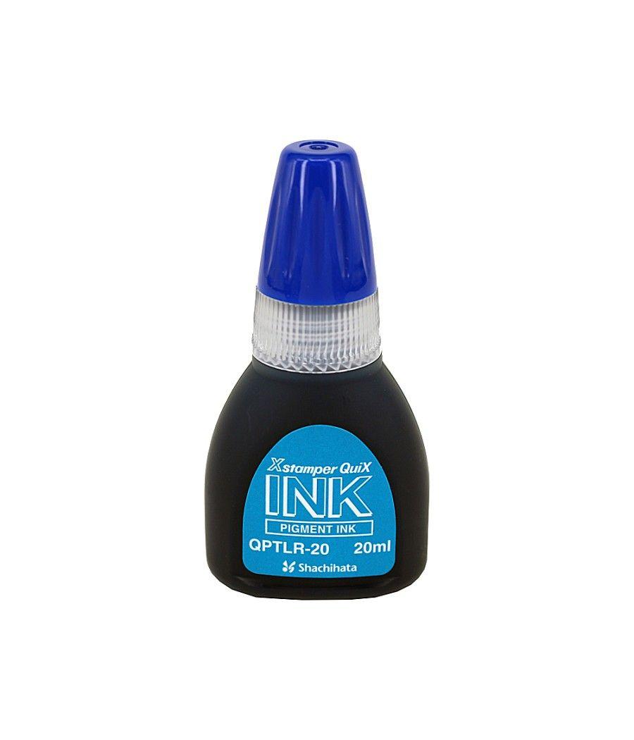 Tinta x'stamper quix para sellos azul bote de 20 ml - Imagen 1