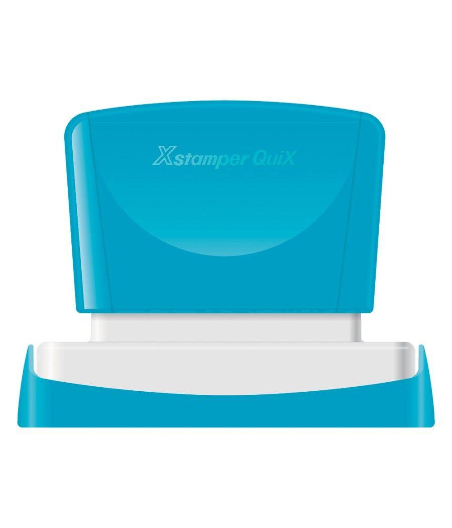 Sello x'stamper quix personalizable color rojo medidas 14x60 mm q-14 - Imagen 1