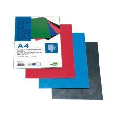 Tapa encuadernación liderpapel cartón a4 1mm azul paquete de 50 unidades - Imagen 1