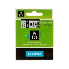 Cinta dymo negro transparente 12mm x7 mt d1 - Imagen 1