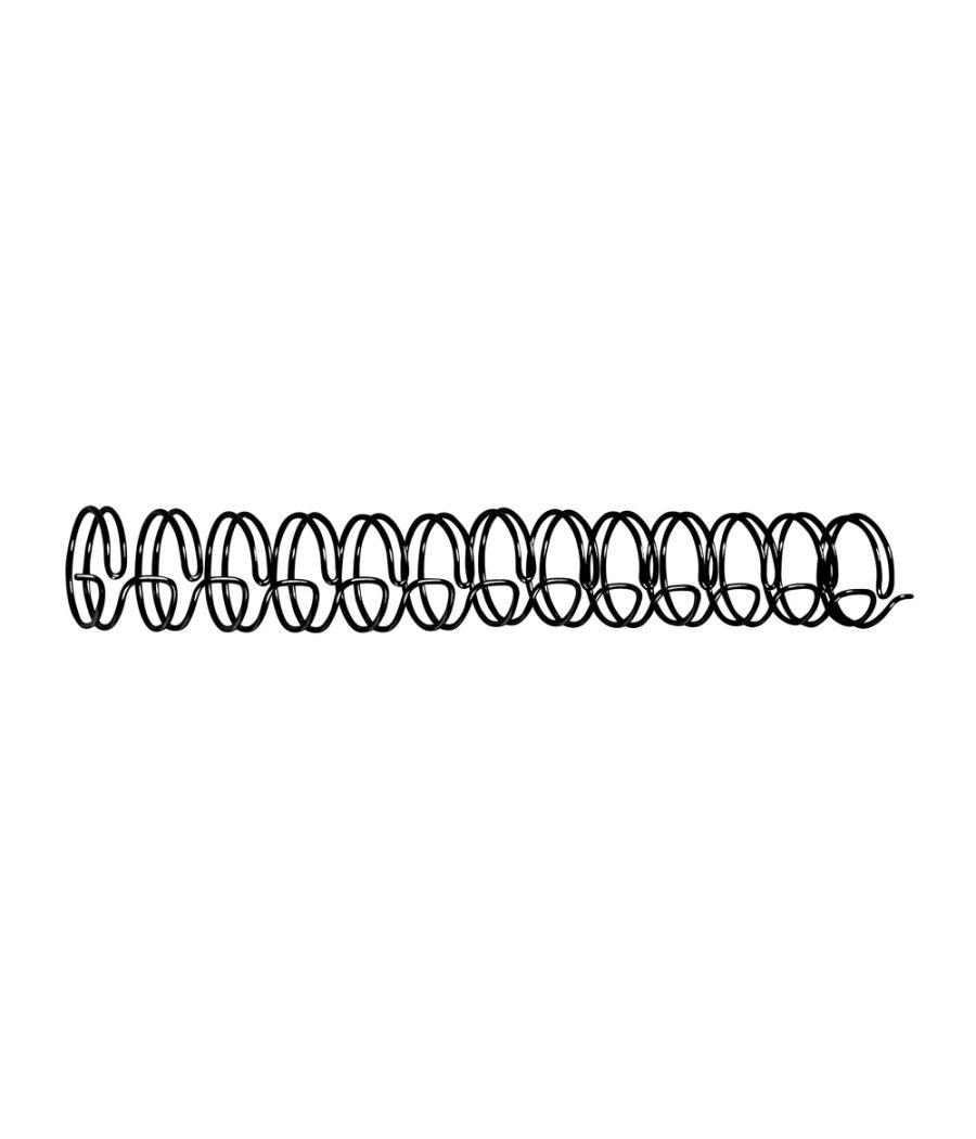 Espiral wire 3:1 14,3 mm n.9 negro capacidad 125 hojas caja de 100 unidades - Imagen 1