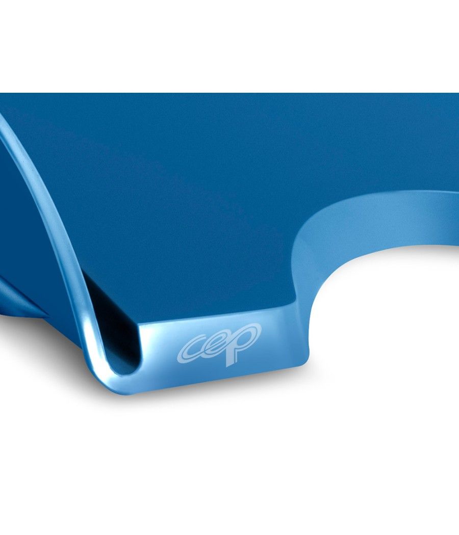 Bandeja de sobremesa cep riviera plástico color azul porcelana 348x257x66 mm - Imagen 1