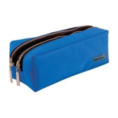 Bolso escolar liderpapel portatodo rectangular 2 bolsillos azul 185x55x70 mm - Imagen 1