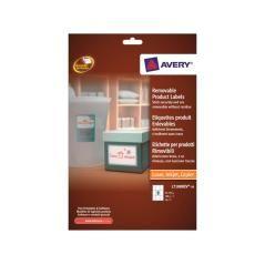 Etiqueta adhesiva avery removible para impresora láser inyeccion tinta fotocopiadora blanca 62x89 mm - Imagen 1