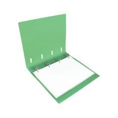 Carpeta con recambio liderpapel a4 cuadro 5mm 100 hojas 80g polipropileno 4 anillas 40mm verde manzana - Imagen 1