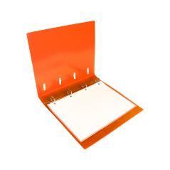 Carpeta con recambio liderpapel a4 cuadro 5mm 100 hojas 80g polipropileno 4 anillas 40mm naranja flúor - Imagen 1