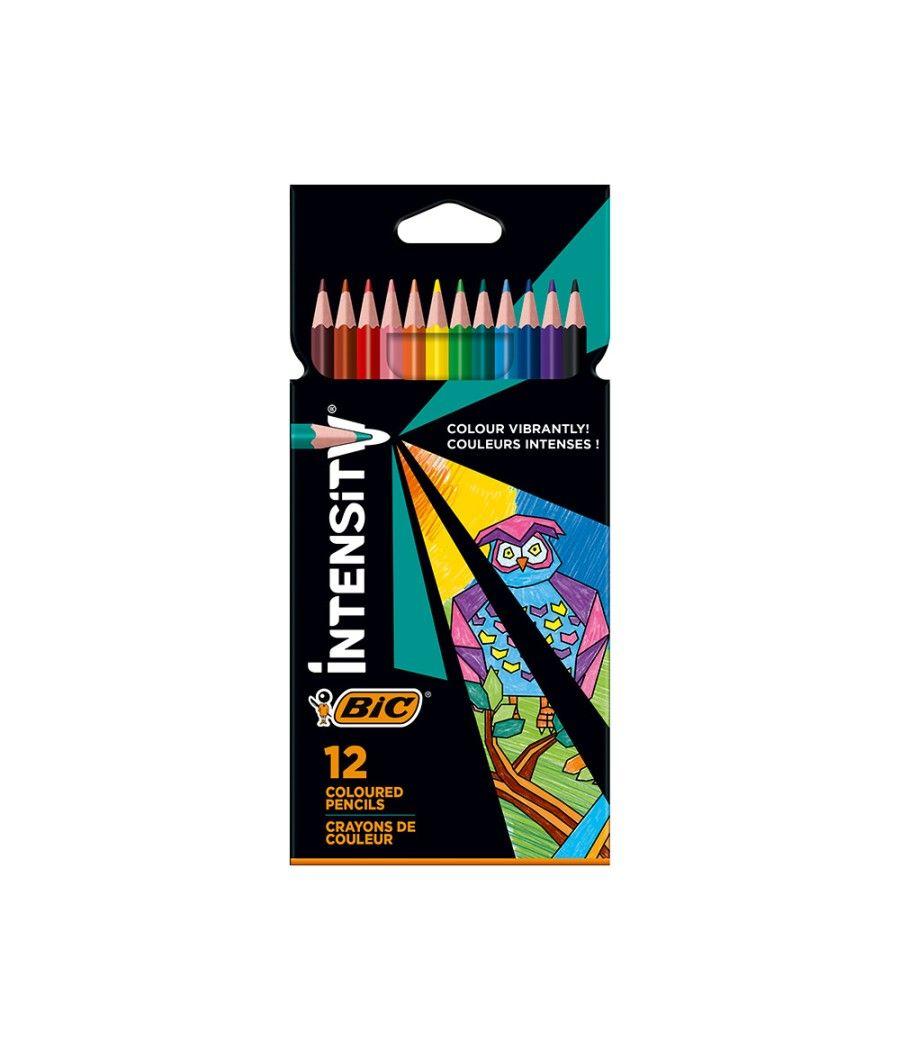 Lápices de colores intensity caja de 12 unidades colores surtidos - Imagen 1