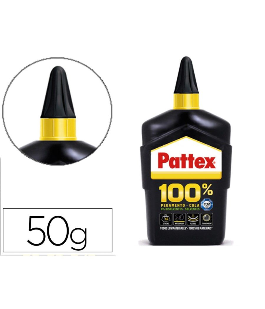 Pegamento pattex universal ingredientes activos 100% sin disolventes botella 50 g - Imagen 1