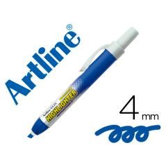 Rotulador artline clix fluorescente ek-63 azul punta biselada 4 mm - Imagen 1