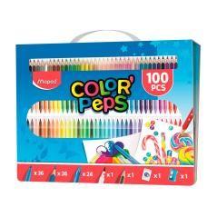 Estuche pintura maped color peps kit 100 piezas surtidas - Imagen 1