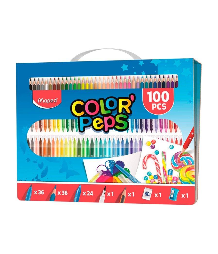 Estuche pintura maped color peps kit 100 piezas surtidas - Imagen 1